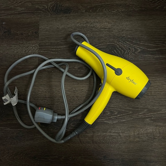 Drybar Yellow Hair Dryer with diffuser